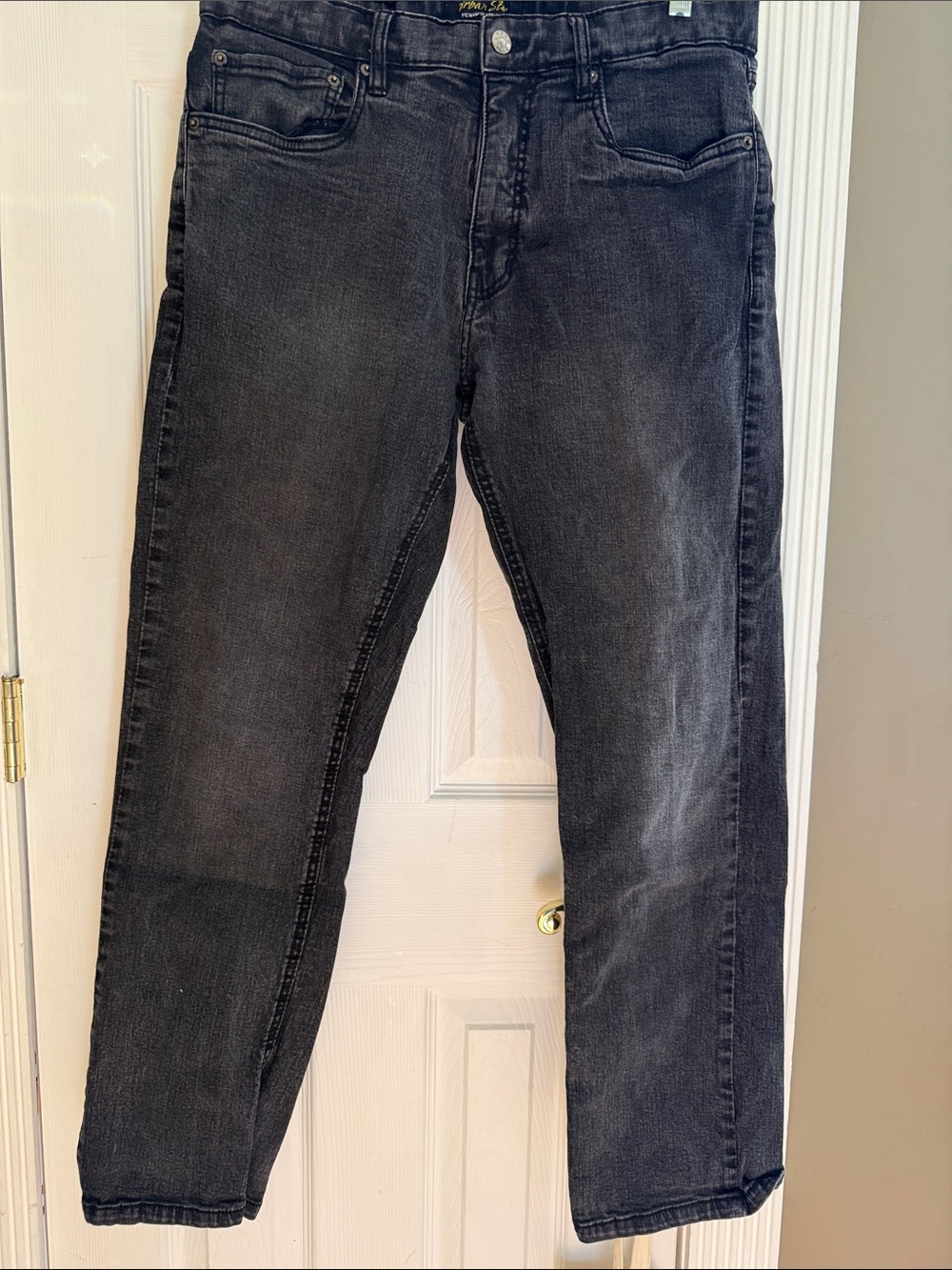 Urban star Men's Black Washed Jeans